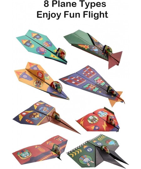 36pcs Origami Paper Airplanes Kit with Pilot Stickers Easter Gifts for Boys Outdoor Toys for Kids Ages 4-6-8-12 Art and Craft...