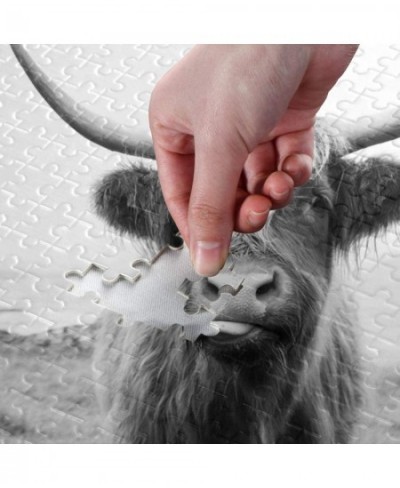 Jigsaw Puzzle Highland Cow 1000 Piece Large Puzzle Game Artwork for Adults Teens $59.98 - Jigsaw Puzzles