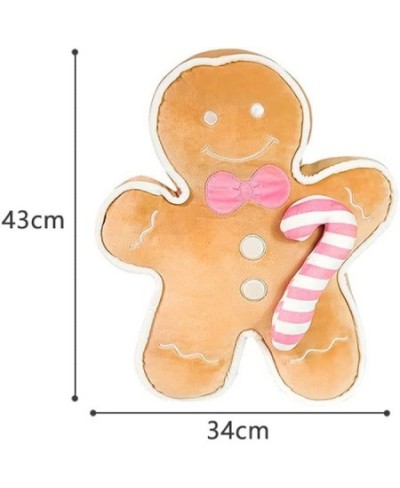 Gingerbread Man Pillow Doll Cookie Man Plush Stuffed Toy Gingerbread Man 17 Inch $19.39 - Kids' Plush Toy Pillows