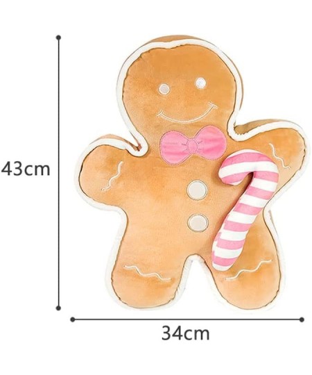 Gingerbread Man Pillow Doll Cookie Man Plush Stuffed Toy Gingerbread Man 17 Inch $19.39 - Kids' Plush Toy Pillows