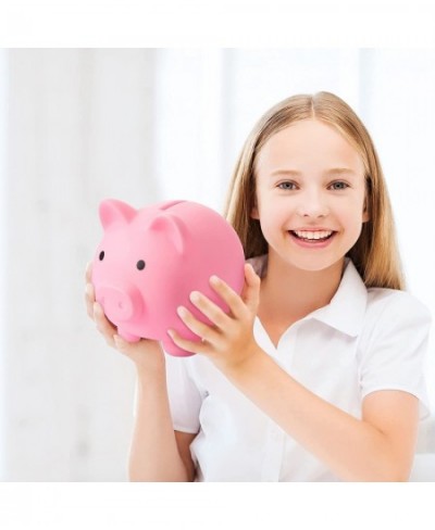 2 Pieces Cute Piggy Bank Cute Plastic Pig Money Bank Adults Unbreakable Piggy Bank Pig Money Box Coin Bank Plastic Saving Coi...