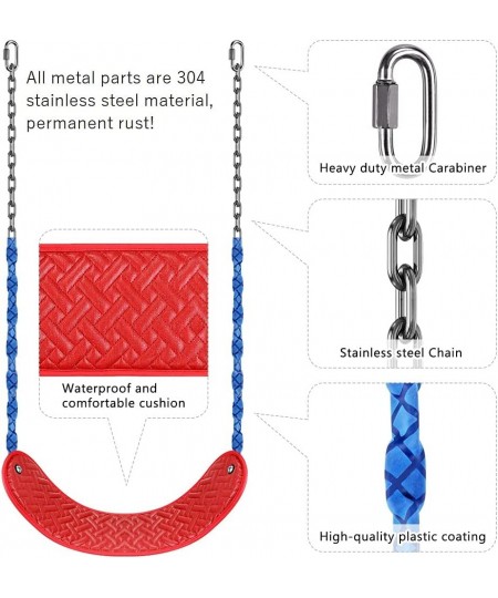 Heavy Duty Swing Seat Anti-Rust Chain and Wear Resistant Seat - Children's and Adult Playground Swing Accessories 800LB $51.3...