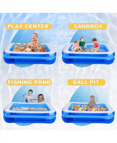 Large Inflatable Swimming Pool for Kids Adults Family Water Toys Fishing Pond Play Center Ball Pit Summer Water Game Play Cen...