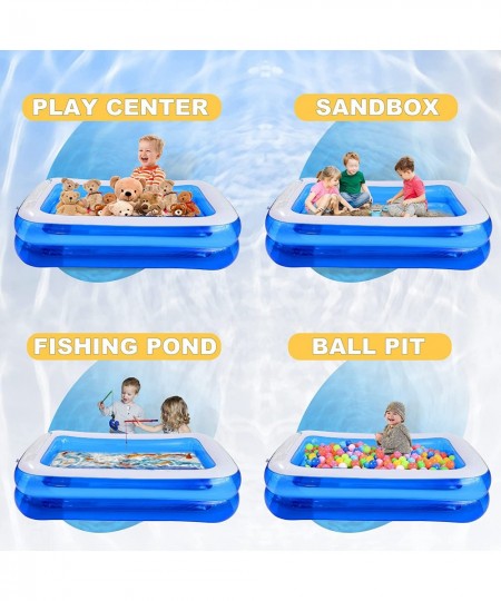 Large Inflatable Swimming Pool for Kids Adults Family Water Toys Fishing Pond Play Center Ball Pit Summer Water Game Play Cen...