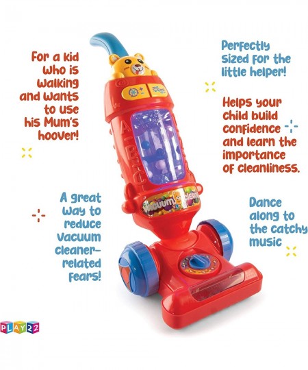 Kids Vacuum Cleaner Toy for Toddler with Lights & Sounds Effects & Ball-Popping Action - Pretend Play Toy Vacuum Cleaner for ...