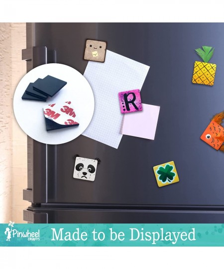 Fridge Magnet Art Activity Set: Make Your Own Self Adhesive Refrigerator & School Locker Magnets - DIY Craft Kits for Kids Bi...