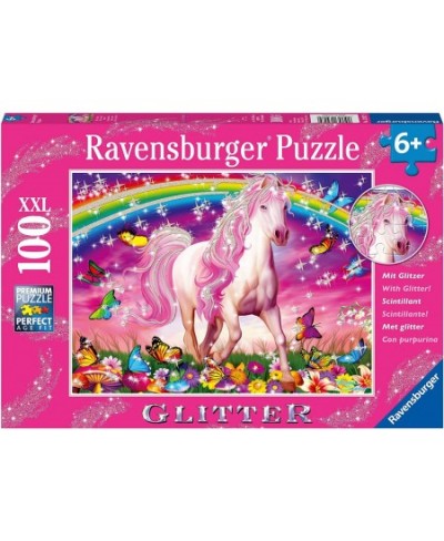 Horse Dreams - 100 Piece Glitter Jigsaw Puzzle for Kids – Every Piece is Unique Pieces Fit Together Perfectly $29.30 - Jigsaw...