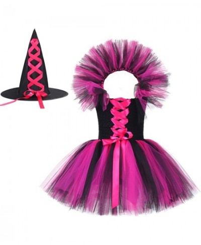 Girls Halloween Costume Vampire Witch Cosplay Pageant Party Tutu Dresses with Witchy Hat $47.26 - Kids' Costumes