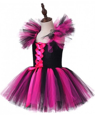 Girls Halloween Costume Vampire Witch Cosplay Pageant Party Tutu Dresses with Witchy Hat $47.26 - Kids' Costumes