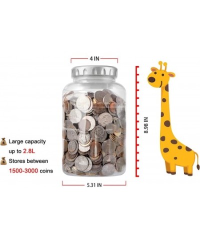 Large Digital Creative Fashion LCD Screen Coin Counting Automated Coin Bank Piggy Bank Coin Jar Electronic Collection Creativ...