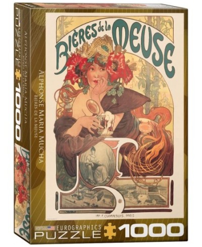 Bieres de la Meuse by Alfons Mucha 1000 Piece Puzzle (6000-3455) $35.07 - Jigsaw Puzzles