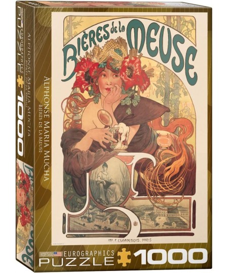 Bieres de la Meuse by Alfons Mucha 1000 Piece Puzzle (6000-3455) $35.07 - Jigsaw Puzzles