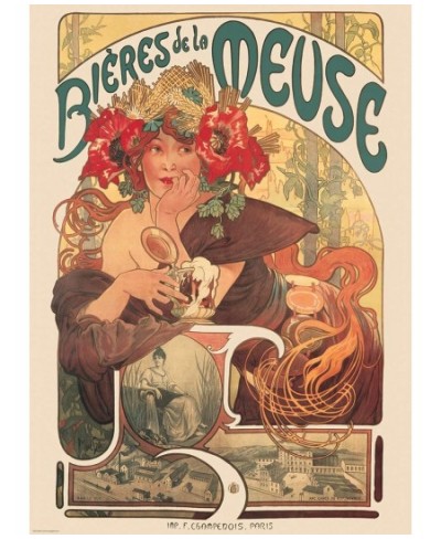 Bieres de la Meuse by Alfons Mucha 1000 Piece Puzzle (6000-3455) $35.07 - Jigsaw Puzzles