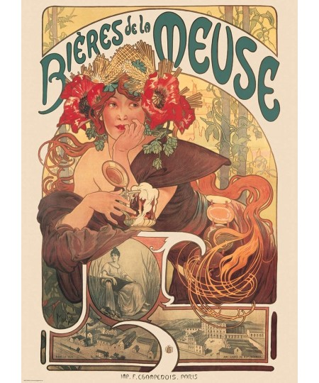 Bieres de la Meuse by Alfons Mucha 1000 Piece Puzzle (6000-3455) $35.07 - Jigsaw Puzzles