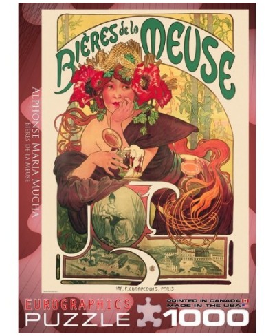 Bieres de la Meuse by Alfons Mucha 1000 Piece Puzzle (6000-3455) $35.07 - Jigsaw Puzzles