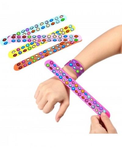 24 Pieces Slap Bracelets for Kids DIY Rainbow Silicone Slap Bracelet Wrist Bands Snap bracelets School Students Teens Adults ...