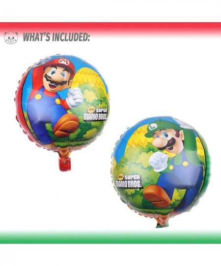 Super Mario Birthday Party Supplies - Mario and Luigi Bros Game Balloons Boo Balloon Vedio Game 6th Party Decorations for Boy...