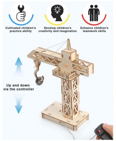 4 in 1 STEM Kits STEM Projects for Kids Ages 8-12 Assembly 3D Wooden Puzzles Building Toys DIY Educational Science Craft Mode...