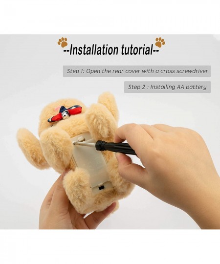 Plush Electronic Interactive Toy Walking Barking Wagging Tail Stretching Puppy Dog 7 Inches Gifts for Kids (Beige) $26.18 - P...