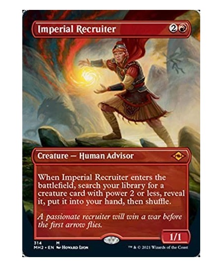 Magic: the Gathering - Imperial Recruiter (314) - Borderless - Modern Horizons 2 $16.63 - Trading Cards & Accessories