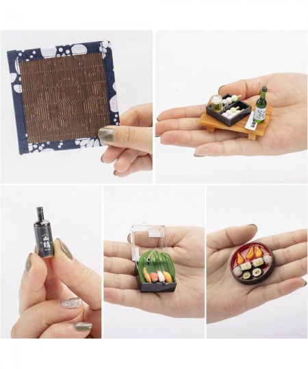 5 Set Miniature Sushi Figurines Mini Japanese Food Props for Mini House Japanese Living Room Scene Decoration $39.82 - Dollho...