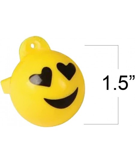 Emoticon Whistles for Kids Set of 12 High-Quality Plastic Material Fun Party Noisemaker Toys Cute Birthday Party Favors Great...