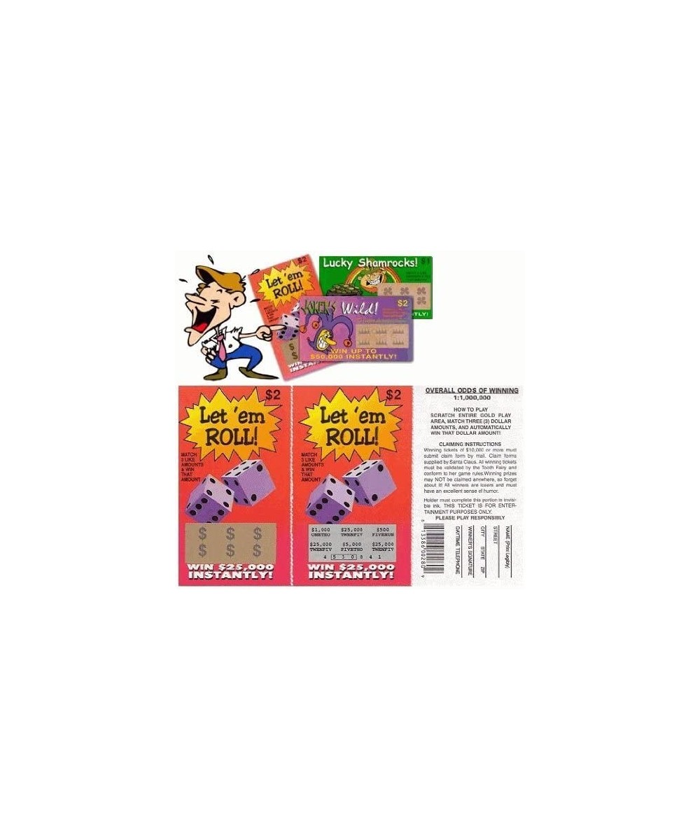 Fake Lottery Tickets 5 Pack Prank $13.64 - Gags & Practical Joke Toys