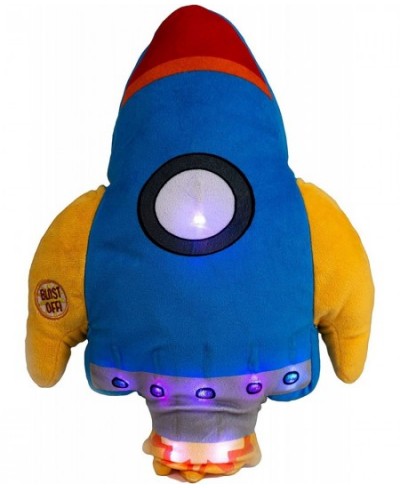 Light Up Pillow for Kids Plush Led Night Light for Boys and Girls Oeko TEX Certified Toddler’s Light Up Sleeping Toy Rocket S...