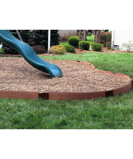 Classic Sienna Curved Playground Border 16’ – 1” Profile $130.83 - Play Sets & Playground Equipment