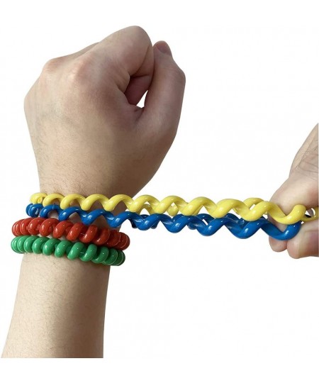 Sensory Bracelets for Boys and Girls with Autism ADHD SPD –Stretchy Coil Bracelets for Kids with Anxiety & Special Needs (8 P...