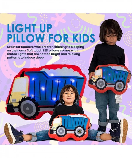 Light Up Pillow for Kids Plush Led Night Light for Boys and Girls Oeko TEX Certified Toddler’s Light Up Sleeping Toy Rocket S...