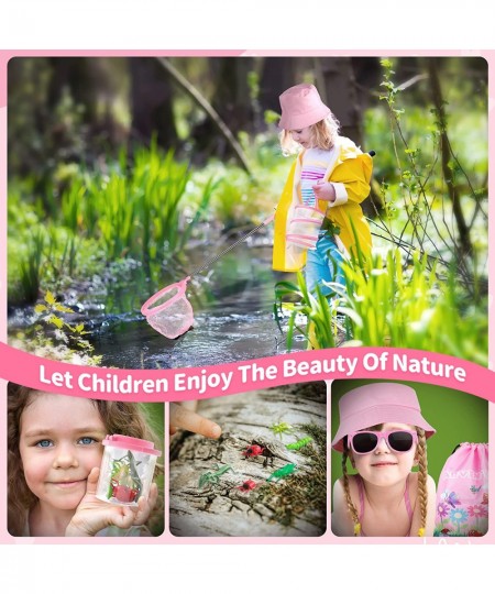 Outdoor Explorer Kit & Bug Catcher Kit for Kids with Hat Binocular Butterfly Net Whistle with Compass Magnifying Glass Bug Co...