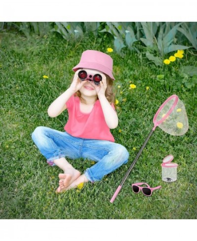 Outdoor Explorer Kit & Bug Catcher Kit for Kids with Hat Binocular Butterfly Net Whistle with Compass Magnifying Glass Bug Co...