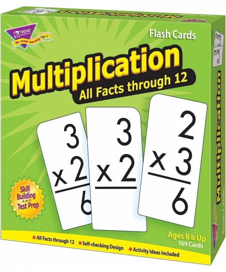 Trend Enterprises: Multiplication All Facts Through 12 Skill Drill Flash Cards Exciting Way for Everyone to Learn Great for S...