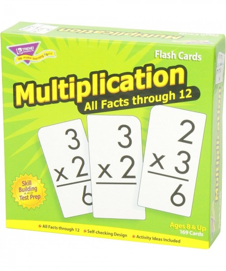 Trend Enterprises: Multiplication All Facts Through 12 Skill Drill Flash Cards Exciting Way for Everyone to Learn Great for S...