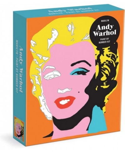 Andy Warhol Marilyn Paint by Number Kit from - Includes 1 Canvas (8.25” x 10.25” x 1.75”) and All Needed Supplies – DIY Art K...