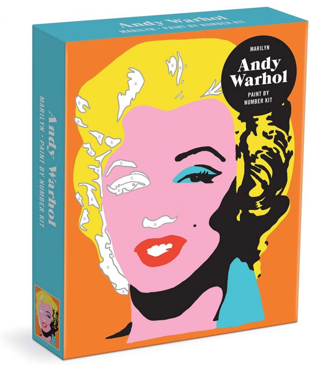 Andy Warhol Marilyn Paint by Number Kit from - Includes 1 Canvas (8.25” x 10.25” x 1.75”) and All Needed Supplies – DIY Art K...