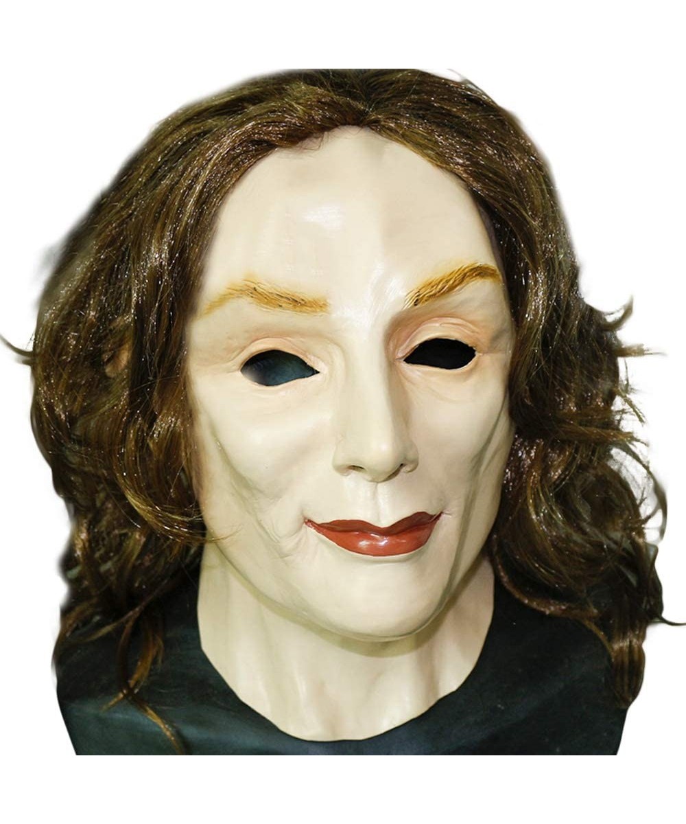 Realistic Female Latex Mask Old Woman Head Masks Halloween Cosplay Party Costumes $29.28 - Kids' Dress-Up Accessories