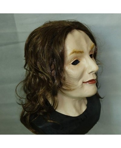 Realistic Female Latex Mask Old Woman Head Masks Halloween Cosplay Party Costumes $29.28 - Kids' Dress-Up Accessories