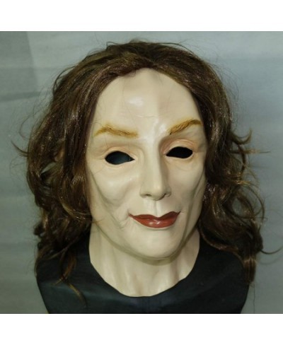 Realistic Female Latex Mask Old Woman Head Masks Halloween Cosplay Party Costumes $29.28 - Kids' Dress-Up Accessories