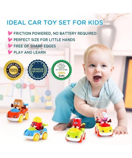 LUKAT Cars Toys for 1 2 3 Year Old Boys and Girls Push and Go Friction Powered Vehicles Toy Set of 4 Baby Cars $30.13 - Early...