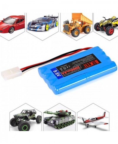 9.6V 2000mAh Rechargeable NiMH RC Battery with Tamiya Connector for RC Car RC Truck RC Airplane RC Boat Traxxas LOSI Associat...