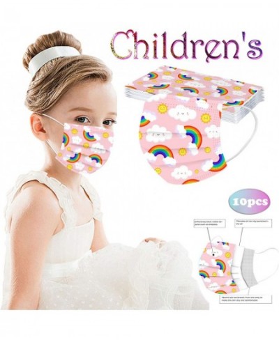 50Pcs Rainbow Disposable Face_Masks with Designs for Kids 3-Ply Protective Tie Dye Starry Sky Butterfly Printed Pattern $27.0...