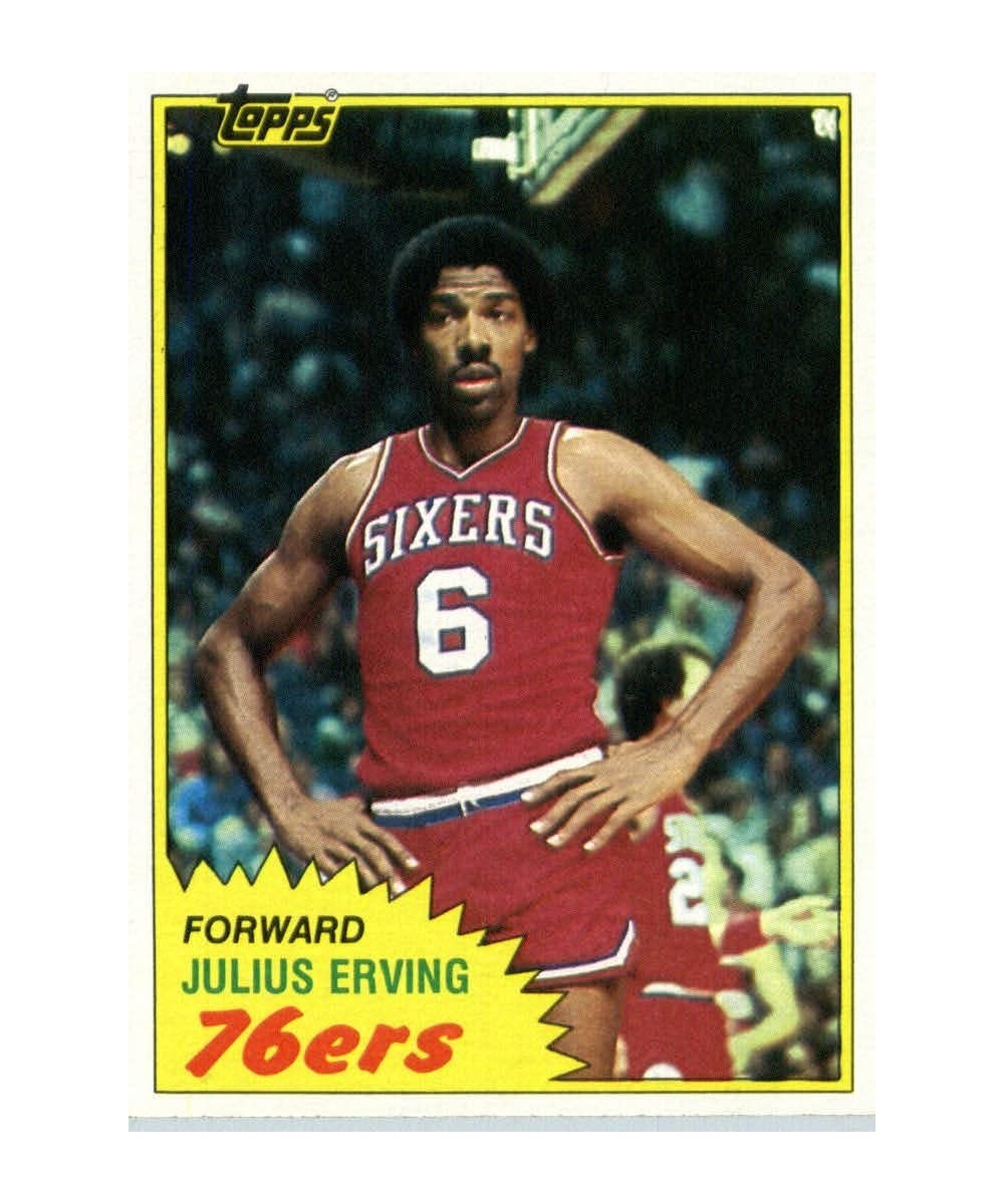 1981/82 Basketball Card 30 Julius Erving Philadelphia 76ers In A Protective Display Case! $34.49 - Trading Cards & Accessories