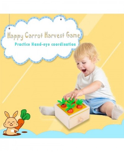 3 in 1 Montessori Toys for 1 Year Old Includes Object Permanence Box Montessori Coin Box Carrot Harvest Game-Montessori Toys ...