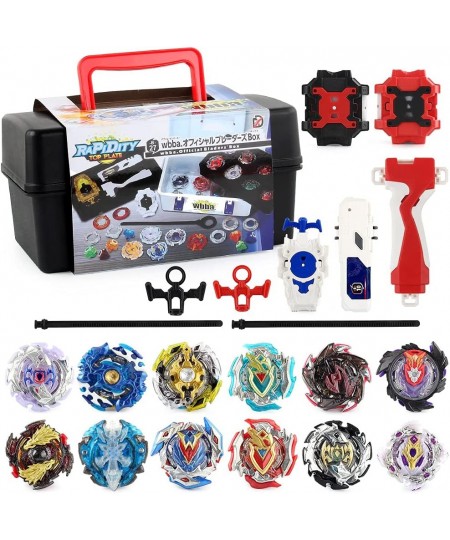 Bey Battling Top Burst Launcher Grip Toy Blade Set Game Storage Box 12 Top Burst Gyros 3 Launchers Great Birthday Gift for Bo...