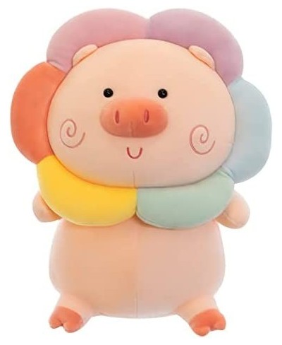 Cute Pig Stuffed Animal Plush Toy Soft Rainbow Pig Plushes Hugging Pillow Gifts for Bedding Birthday and Room Decoration 9.8 ...