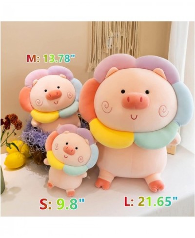 Cute Pig Stuffed Animal Plush Toy Soft Rainbow Pig Plushes Hugging Pillow Gifts for Bedding Birthday and Room Decoration 9.8 ...