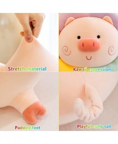 Cute Pig Stuffed Animal Plush Toy Soft Rainbow Pig Plushes Hugging Pillow Gifts for Bedding Birthday and Room Decoration 9.8 ...