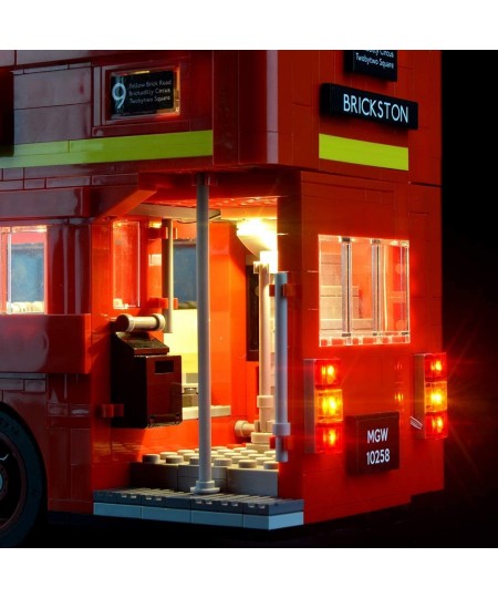 Light Set for (Creator Expert London Bus) Building Blocks Model - Led Light kit Compatible with Lego 10258(NOT Included The M...